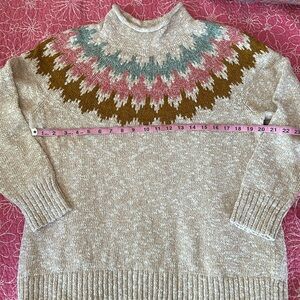 LL BEAN funnel neck sweater
